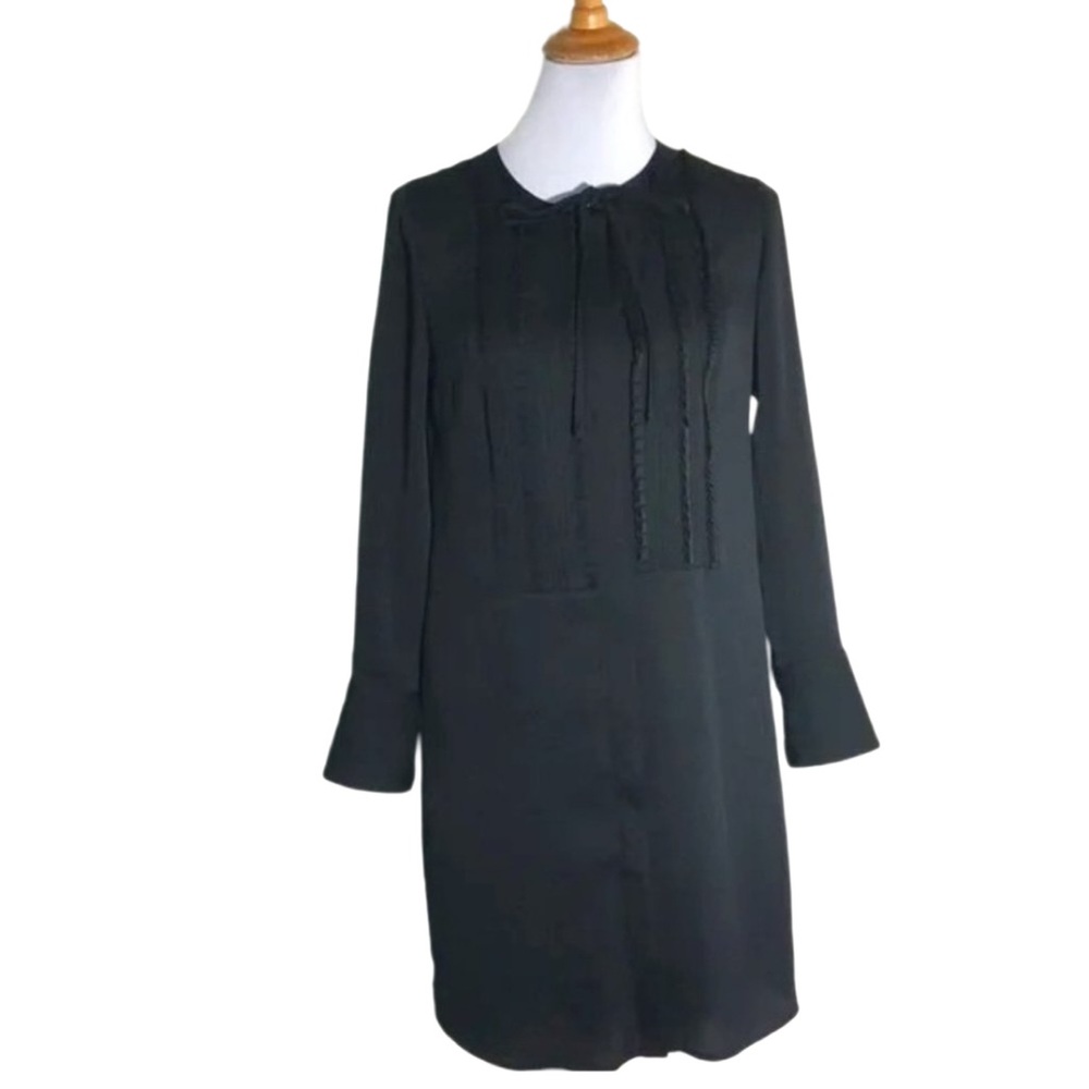 Banana Republic black long sleeve dress XS NWT